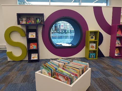 Children's story area in the new Hemel Hempstead Library